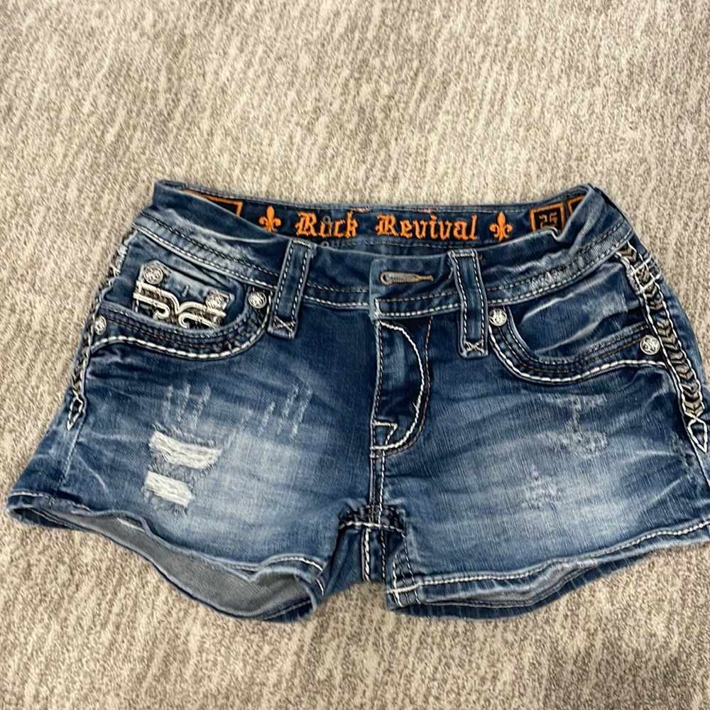 Like new rock revival shorts